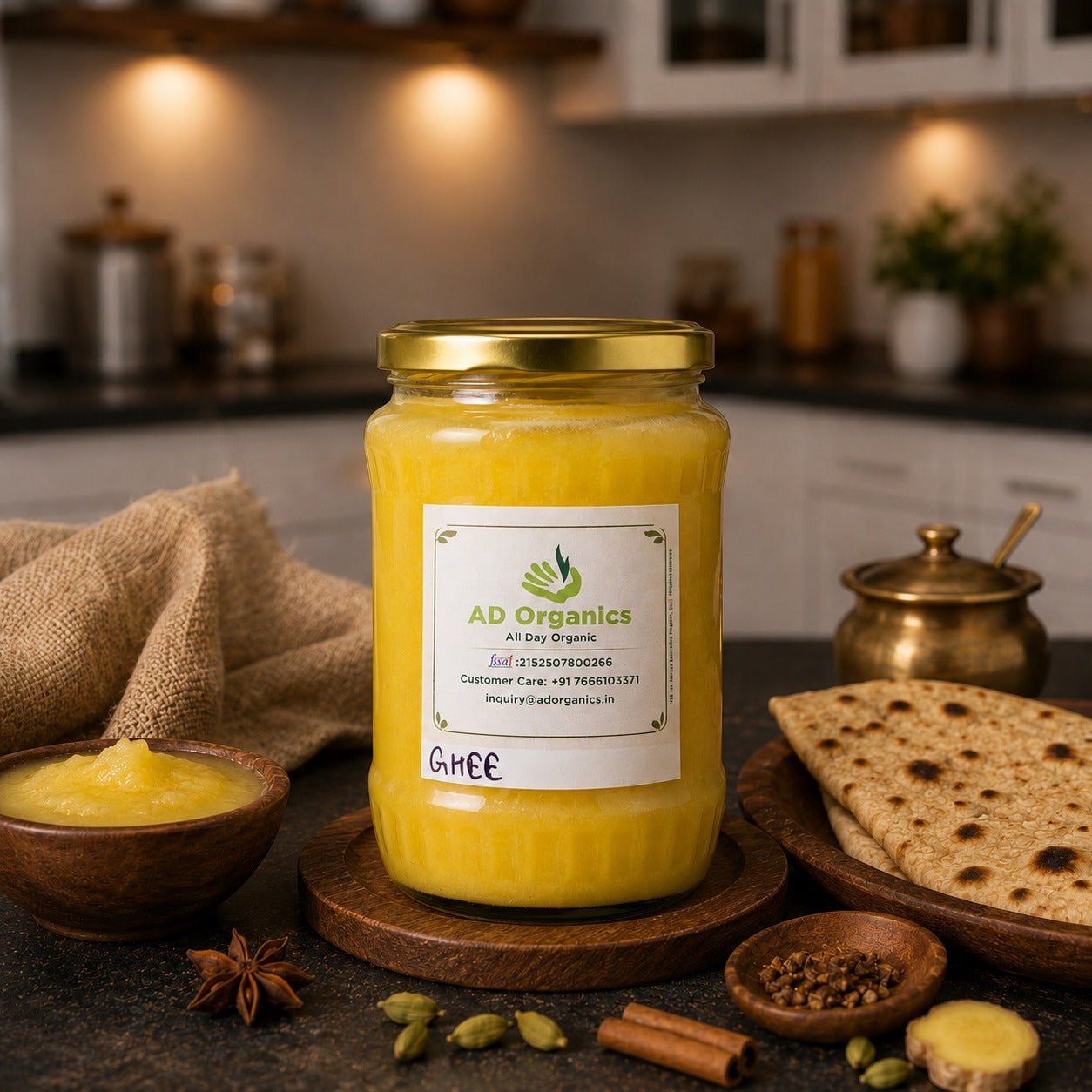 Organic Desi Cow Ghee - adorganics.in