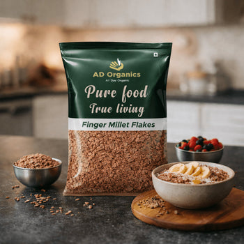 Organic Finger Millet Flakes - adorganics.in