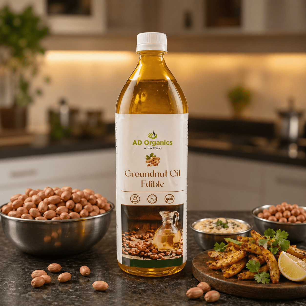 Organic Groundnut Oil - adorganics.in