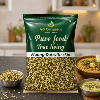 Organic Moong Dal With Skin - adorganics.in