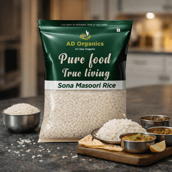 Organic Sona Masuri Rice (Unpolished) - adorganics.in