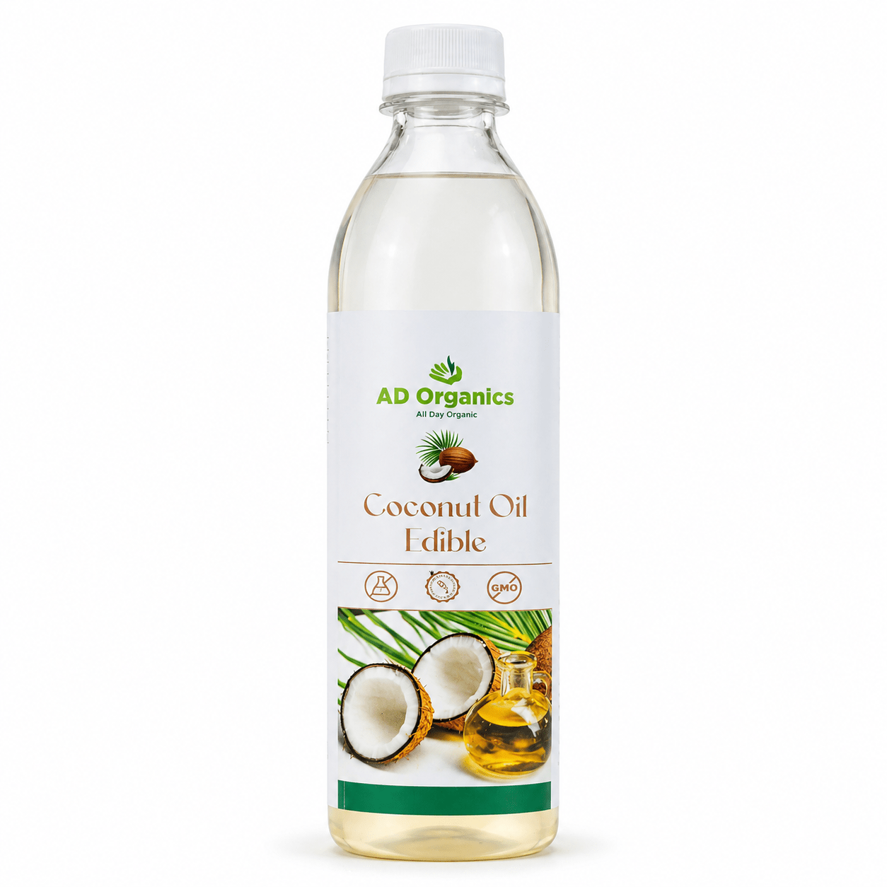 Cold pressed virgin coconut oil 200ml bottle – AD Organics

