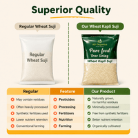 Organic Wheat Kapli Suji - adorganics.in